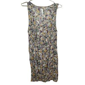 Forever 21 Floral Sleeveless Pleated Dress Size L